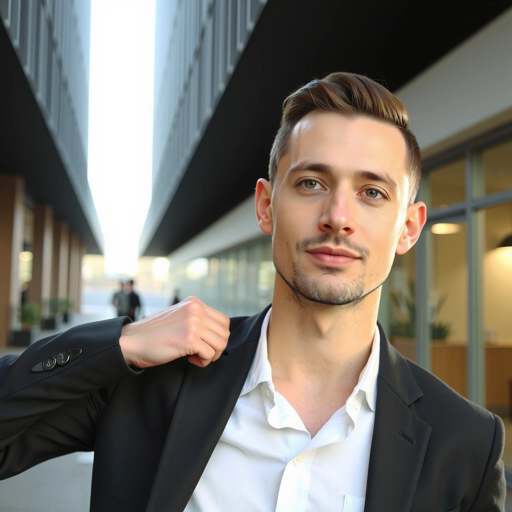 Homem moderno saudável com estilo de vida ativo